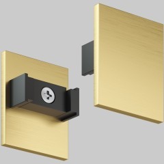 TR5735H-SB Торцевая заглушка, высокая, для использования с экраном, для трека Shine, серия Base, комплект 2 шт, сатинированная латунь, алюминий TR5735H-SB Торцевая заглушка, высокая, для использования с экраном, для трека Shine, серия Base, комплект 2 шт, сатинированная латунь, алюминий