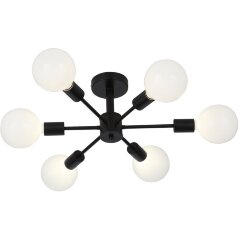 SL419.402.06 Светильник потолочный Черный E27 6*60W ANO SL419.402.06 Светильник потолочный Черный E27 6*60W ANO