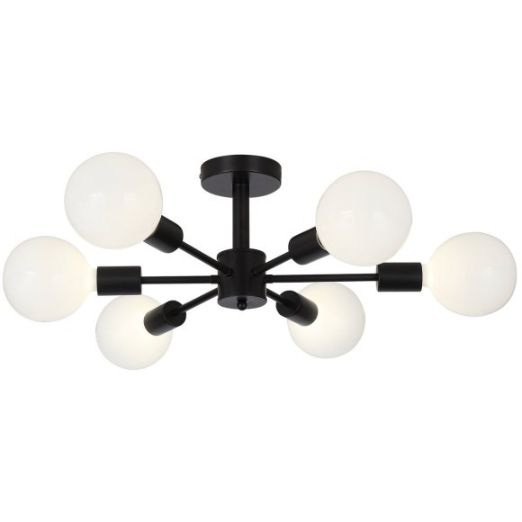 SL419.402.06 Светильник потолочный Черный E27 6*60W ANO