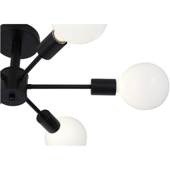 SL419.402.06 Светильник потолочный Черный E27 6*60W ANO