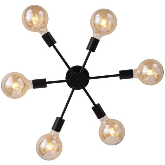 SL419.402.06 Светильник потолочный Черный E27 6*60W ANO