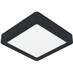 900586 Накладной светильник диммируемый FUEVA 5, 11W (LED), 3000K, L160, B160, H28, сталь, черный / пластик, белый