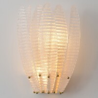 Crystal Lux Artichoke AP2 Gold 4150/402 Настенный современный дизайнерский светильник бра, основание золото металл, плафон стекло, лампы E14 2шт макс 40Вт IP20 220В