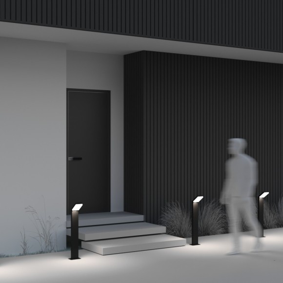 Уличный наземный светильник Maytoni O595FL-L12B3K Paso IP54 светодиодный LED 12W