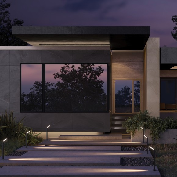 Уличный наземный светильник Maytoni O595FL-L12B3K Paso IP54 светодиодный LED 12W