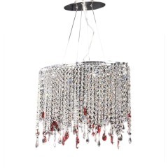 Хрустальная подвесная люстра Lumina Deco Aldonea LDP 7051-4 CHR Хрустальная подвесная люстра Lumina Deco Aldonea LDP 7051-4 CHR