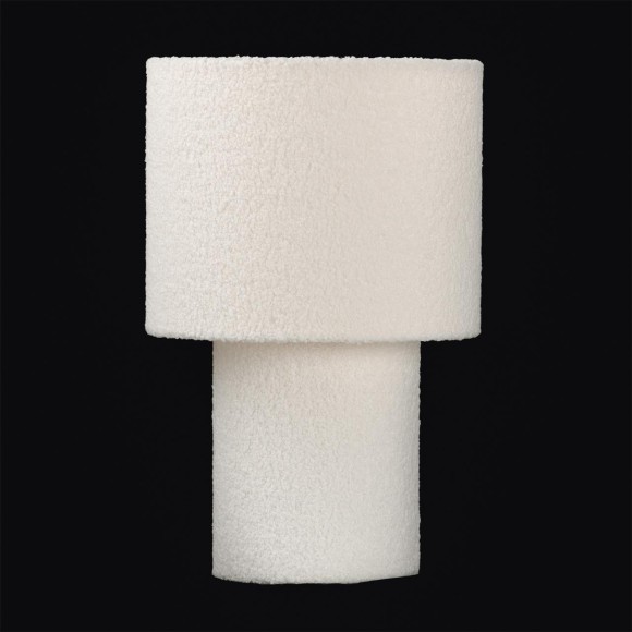 LSP-5014 Lussole WOODRUFF белая настольная лампа, E27, 1×10 Вт, тканевый корпус и плафон, IP20, 220 В