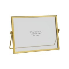 423065 Фоторамка RENABIE, L205, B12, H153, сталь, стекло, золотой 423065 Фоторамка RENABIE, L205, B12, H153, сталь, стекло, золотой