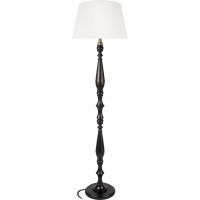 10576F Black Loft IT ENYA Торшер черный с белым тканевым плафоном, 1 x E27 до 60 Вт, IP20