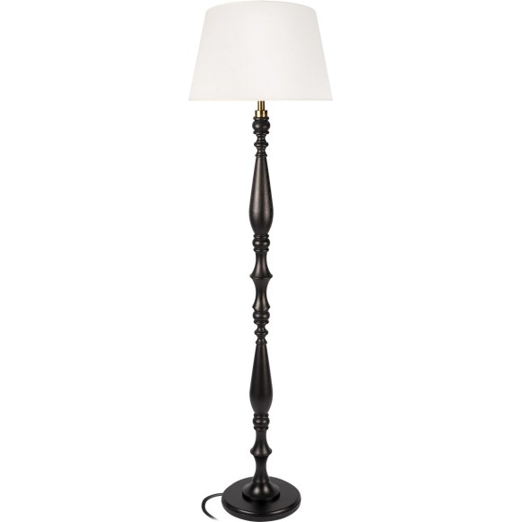 10576F Black Loft IT ENYA Торшер черный с белым тканевым плафоном, 1 x E27 до 60 Вт, IP20
