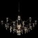 10589/900 Silver Asfour LOFT IT MIRA Подвесной светильник серебряный с прозрачными хрустальными элементами, LED 28,5 Вт, 3000 К, световой поток 3420 Лм, 12–24 В