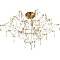 SL6601.202.78 Светильник потолочный ST-Luce Золотистый/Прозрачный LED 78*0,35W 3000K GRAVETTA