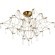 SL6601.202.78 Светильник потолочный ST-Luce Золотистый/Прозрачный LED 78*0,35W 3000K GRAVETTA
