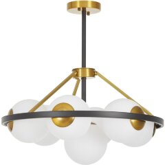 Потолочная люстра Donzano LDP 8034-7 BK+WT Потолочная люстра Donzano LDP 8034-7 BK+WT