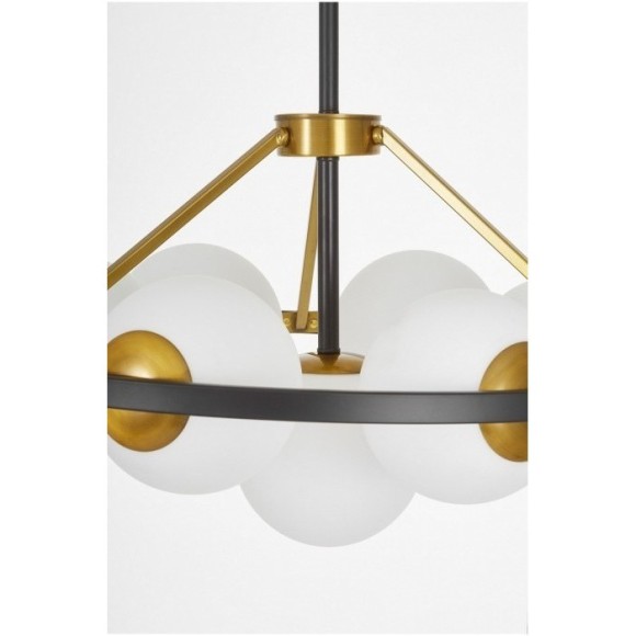 Потолочная люстра Donzano LDP 8034-7 BK+WT Потолочная люстра Donzano LDP 8034-7 BK+WT