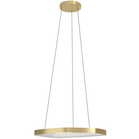 900917 Подвес VALLEROSA, 25,2W(LED), 3000lm, H1100, Ø580, алюминий, сталь, латунный/пластик, белый
