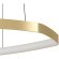 900917 Подвес VALLEROSA, 25,2W(LED), 3000lm, H1100, Ø580, алюминий, сталь, латунный/пластик, белый