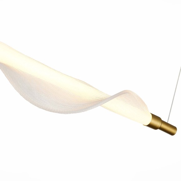 SL6109.203.01 ST Luce ALBA Светильник подвесной, LED, 3000K 1х25W, золотистый/белый SL6109.203.01 ST Luce ALBA Светильник подвесной, LED, 3000K 1х25W, золотистый/белый