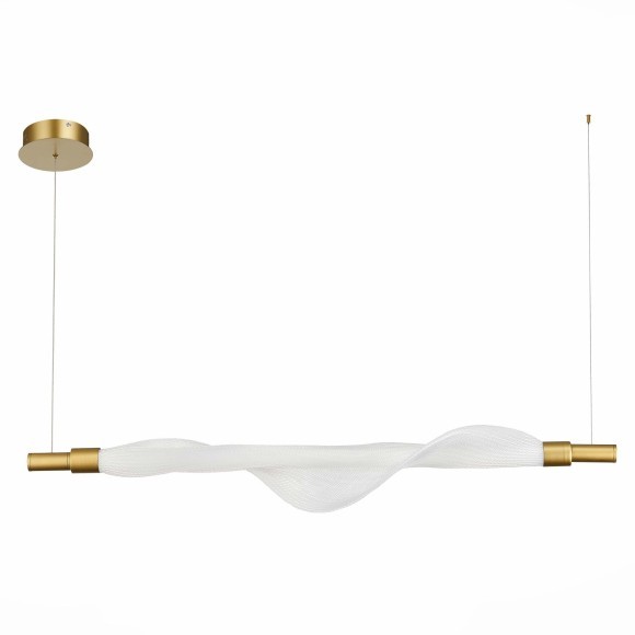 SL6109.203.01 ST Luce ALBA Светильник подвесной, LED, 3000K 1х25W, золотистый/белый SL6109.203.01 ST Luce ALBA Светильник подвесной, LED, 3000K 1х25W, золотистый/белый