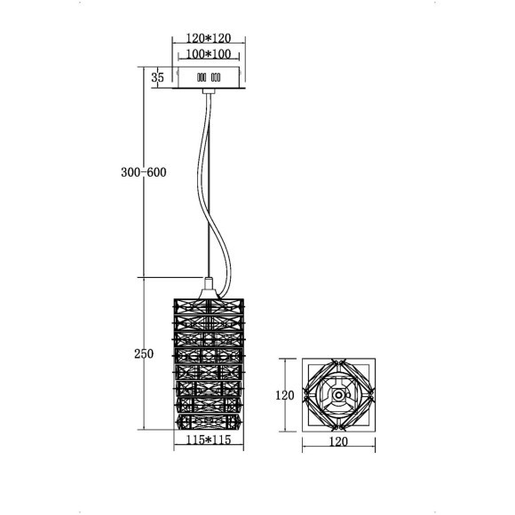 Подвесной светильник светодиодный Coil MOD124PL-L3CH3K
