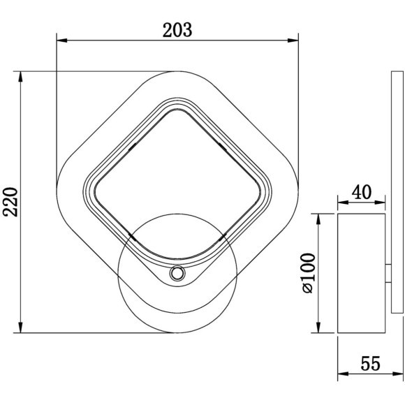 Настенный светильник LED 4000K 800Lm Freya FR10020WL-L7W