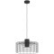 43628 Подвесной потолочный светильник (люстра) MILLIGAN, 1Х40W, E27, H1100, Ø480, сталь, черный/белы