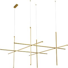 SL6207.203.150 Светильник подвесной ST-Luce Матовое золото LED 1*150W 3000K RETICO SL6207.203.150 Светильник подвесной ST-Luce Матовое золото LED 1*150W 3000K RETICO