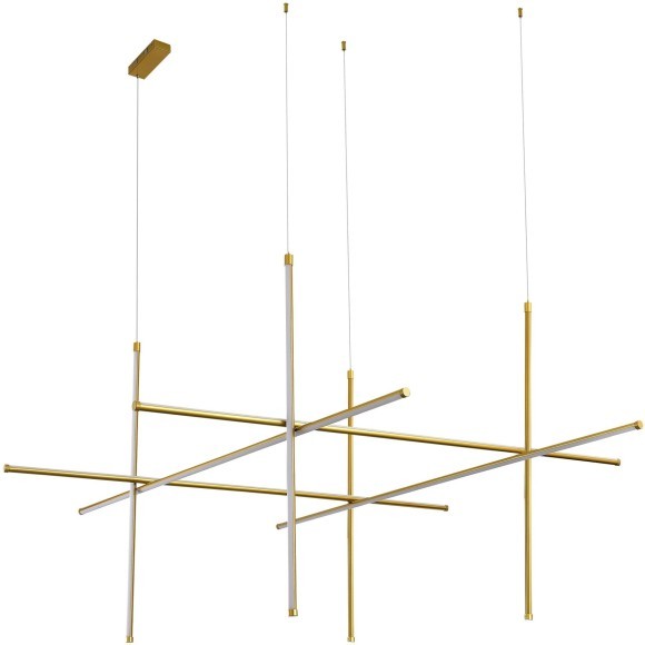 SL6207.203.150 Светильник подвесной ST-Luce Матовое золото LED 1*150W 3000K RETICO