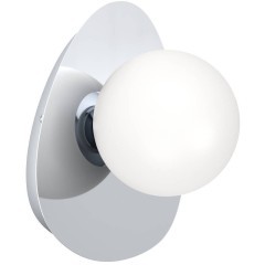 902095 Бра CASTROVIDO, 1X4,2W(G9),IP44, сталь, хром, белый