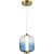 SL1193.323.01 Подвес ST-Luce Латунь/Голубой LED 1*10,8W 3000K SUMMER