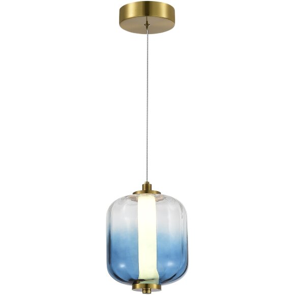 SL1193.323.01 Подвес ST-Luce Латунь/Голубой LED 1*10,8W 3000K SUMMER SL1193.323.01 Подвес ST-Luce Латунь/Голубой LED 1*10,8W 3000K SUMMER