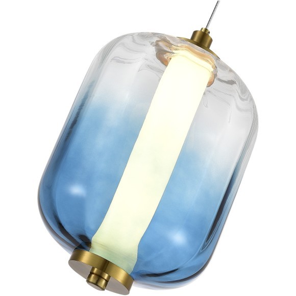 SL1193.323.01 Подвес ST-Luce Латунь/Голубой LED 1*10,8W 3000K SUMMER SL1193.323.01 Подвес ST-Luce Латунь/Голубой LED 1*10,8W 3000K SUMMER