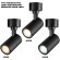 Novotech SELENE 359927 Накладной современный поворотный потолочный LED-спот, 15Вт, 922Лм, CCT перекл. цветовой температуры в основании 3000/4000/6000К, угол 36°, CRI90, UGR19, 220В, IP20, черный алюминий, высота 125 мм, длина 100 мм, ширина 55 мм