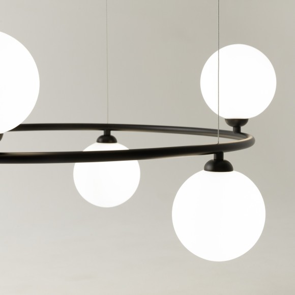 Подвесной светильник кольцом Maytoni MOD013PL-06B RING под лампы 6xG9 25W