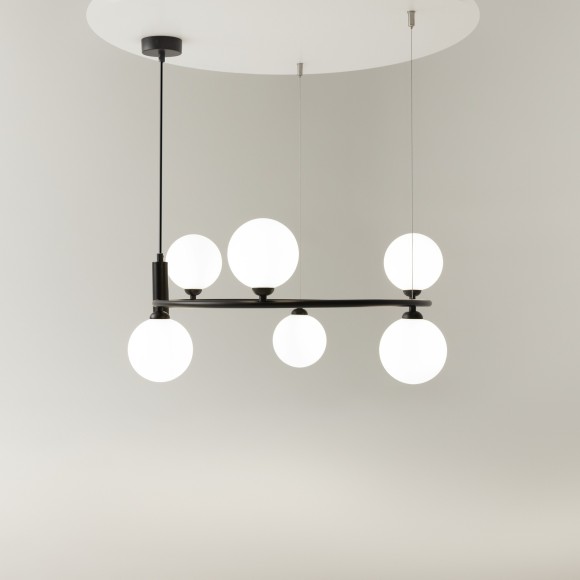 Подвесной светильник кольцом Maytoni MOD013PL-06B RING под лампы 6xG9 25W