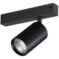 359965 Черный трековый светильник под сменную лампу GU10 макс 50W Novotech VECTOR