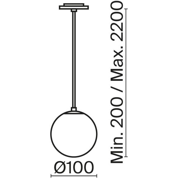 Подвесной светильник Technical P039PL-5W4K-10INS-B