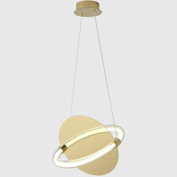 Светильник подвесной Crystal Lux NEBULA SP22W LED GOLD 4031/222