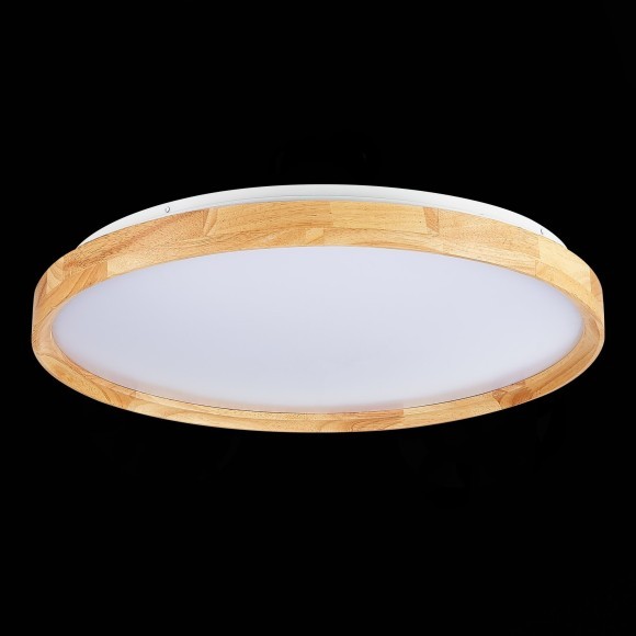 SLE201382-01 Светильник потолочный Светлое дерево/Белый LED 1*40W 3000K/4000K/6000K DELIA