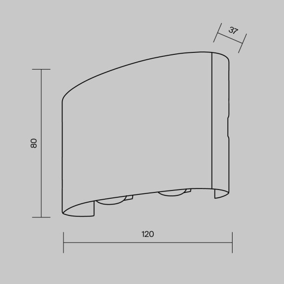 Архитектурная подсветка светодиодная Strato O417WL-L4B3K IP54