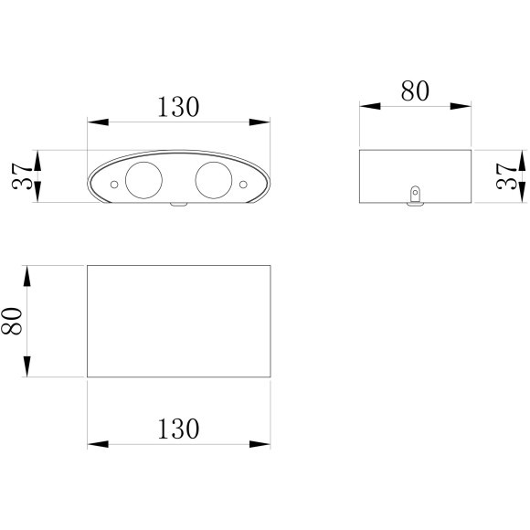 Архитектурная подсветка светодиодная Strato O417WL-L4B3K IP54