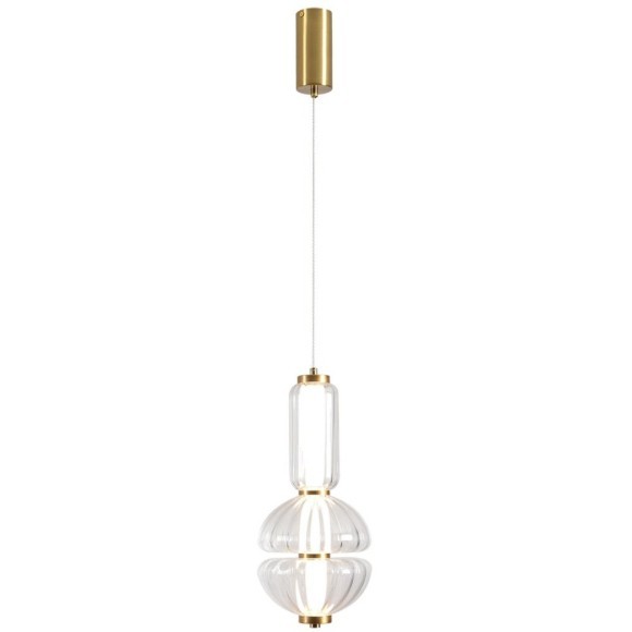 8325/28L Светодиодный подвесной светильник с прозрачным плафоном и бронзовым основанием 13Вт 617Лм 4000K CRI80 220V LUMION TAISHA