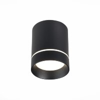 ST115.432.07 Светильник потолочный Черный LED 1*7W 3000K 490Lm Ra90 120° IP20 D79xH100 170-240V Накладные светильники