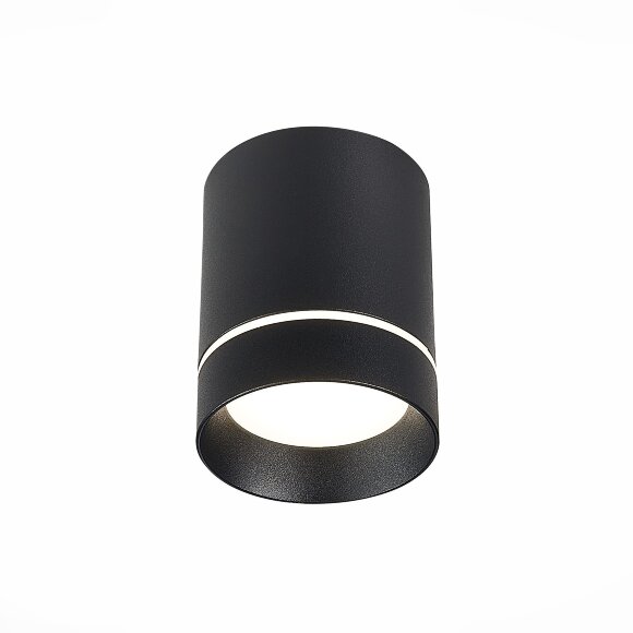 ST115.432.07 Светильник потолочный Черный LED 1*7W 3000K 490Lm Ra90 120° IP20 D79xH100 170-240V Накладные светильники