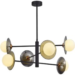 SL1521.423.06 Светильник подвесной ST-Luce Черный/Дымчатый, Белый G9 6*5W 4000K NOON SL1521.423.06 Светильник подвесной ST-Luce Черный/Дымчатый, Белый G9 6*5W 4000K NOON