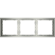 Рамка пластиковая VOLTUM S70 на 3 поста, (сталь)