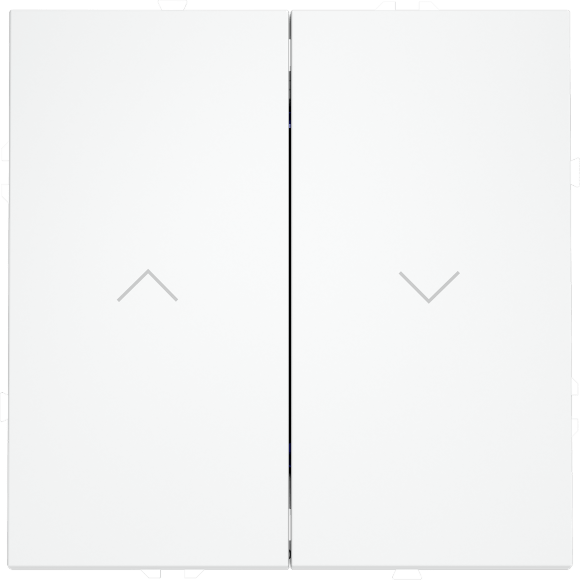 Выключатель встраиваемый VOLTUM S70 для жалюзи 10А, (белый матовый)