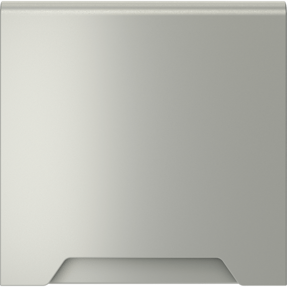 Накладка для розетки с заземлением, защитными шторками и крышкой, S70 (сталь)