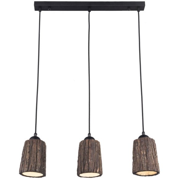 Подвесной светильник с 3 лампами Lussole GRLSP-9863 HAUPPAUGE IP21 под лампы 3xE27 30W