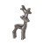 427096 Статуэтка Олень BALIGUIAN, L80, B30, H150, алюминий, цвет никель